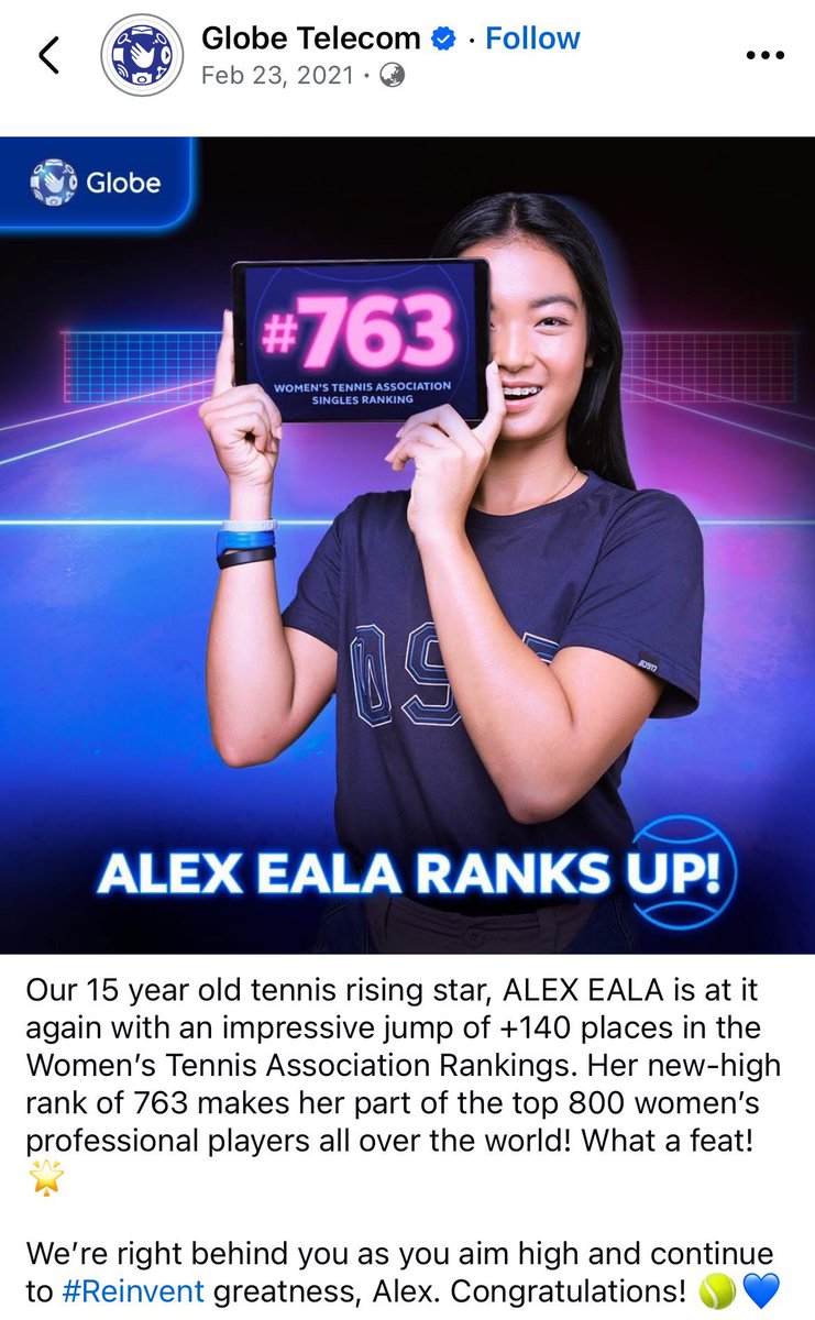 keifornal's tweet photo. 5 years ago, 🇵🇭Alex Eala was ranked #763 in the world. Today, she's World #20 and has won her first title! 🏆

At just 21 years old, she still has many more years ahead of her and many more wins to celebrate.

Congratulations, Alex! We’re with you every step of the way 🙌💙 https://t.co/jCIKpvgdUc