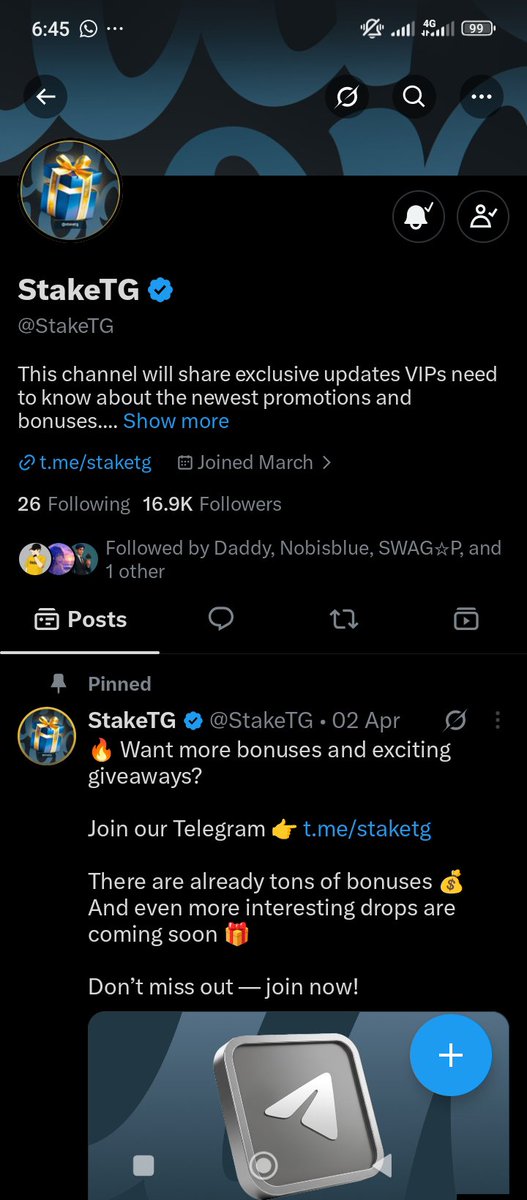 JothanOkwe's tweet photo. @StakeTG All task done ✅✅ 
@StakeTG https://t.co/nGOn4OhcHi