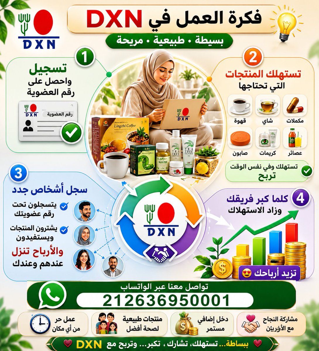 YmBfsf's tweet photo. 🚨 فرصة ذهبية تبدأ اليوم! 🚨

مع DXN 🌿💸
✔️ صحة أفضل
✔️ دخل إضافي

🎯 فقط 3 خطوات:
1️⃣ استهلك
2️⃣ شارك
3️⃣ اربح

🔢 رقم التخفيض: 822216973
📲 واتساب: 212636950001

⚠️ مكملات غذائية وليست أدوية
🔥 لا تؤجل… ابدأ الآن! https://t.co/jWgi2WEpL2