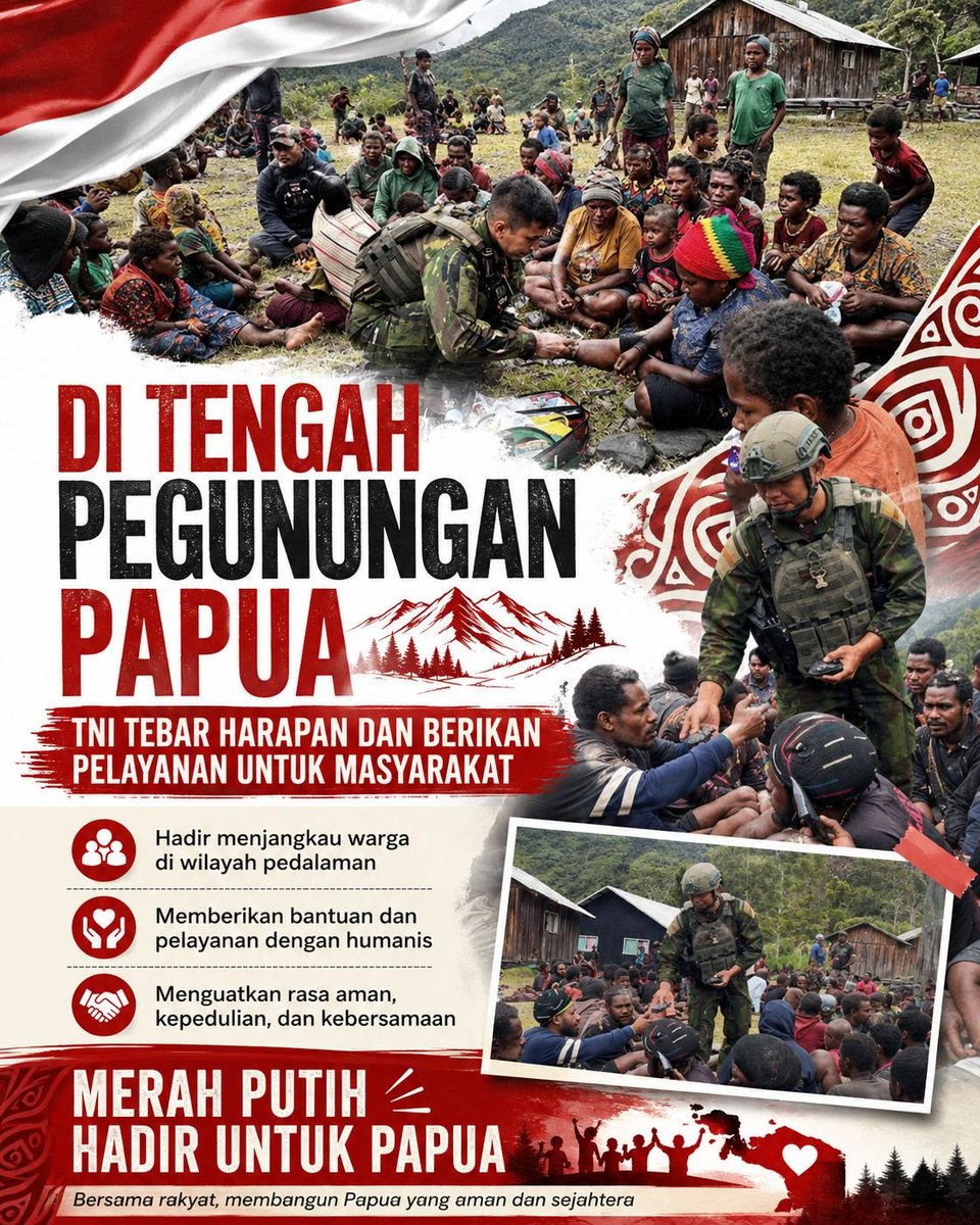 nwodo99791's tweet photo. TNI-Polri perlu terus menegakkan hukum terhadap KKB secara profesional dengan mengutamakan keselamatan warga sipil. Papua berhak hidup aman tanpa ancaman kekerasan.
#LindungiRakyatPapua #HentikanKekerasanKKB #PapuaAman #DukungTNI-Polri #TegakkanHukum https://t.co/GmHAtUtZtn