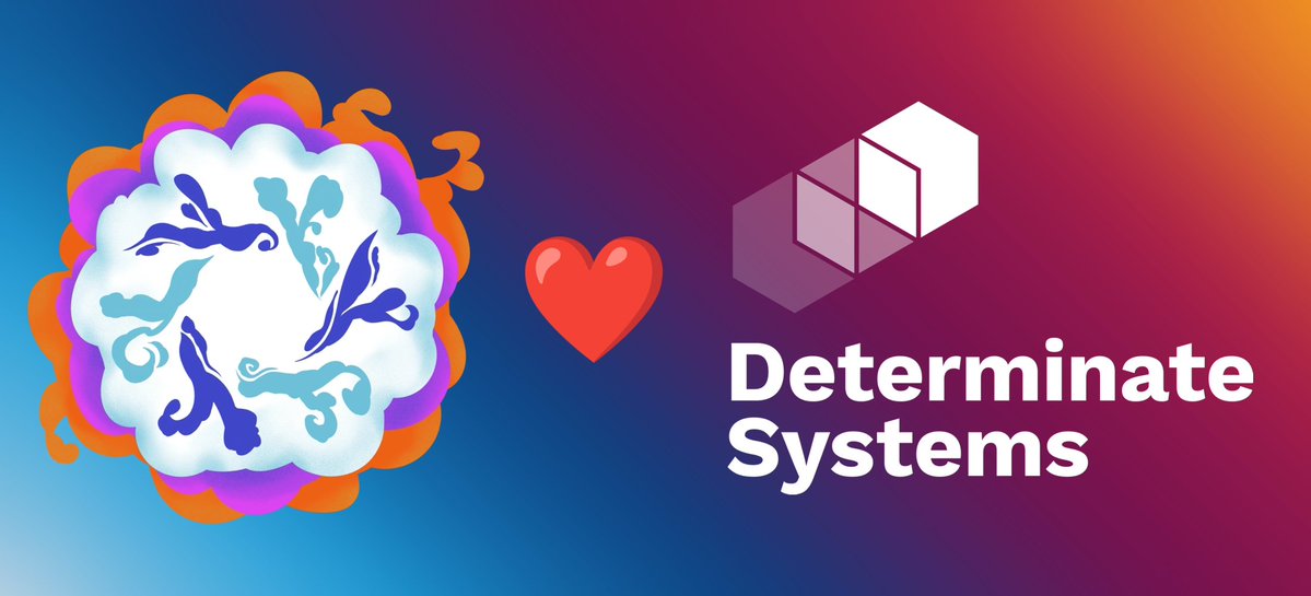 NixVegas's tweet photo. Thank you to @DeterminateSys for the Closure tier sponsorship of Nix Vegas at DEF CON 34! Your support helped pay for sponsor badges, and will support our artist, Kenz Tobias (https://t.co/f2XwjoOxMK) https://t.co/QDhnKK5RjV