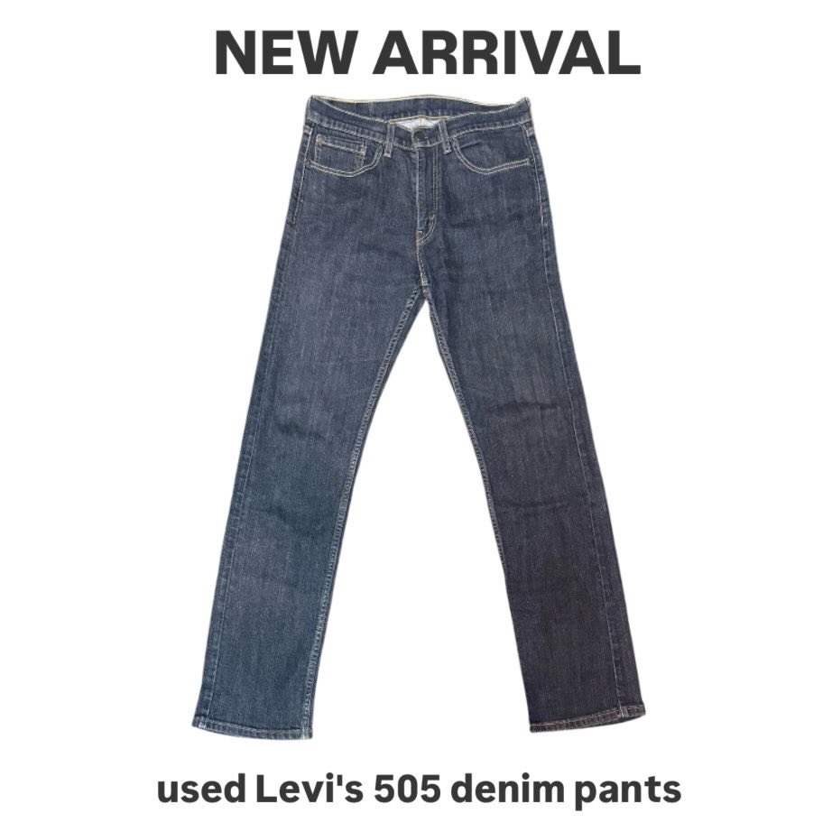 potbound3006's tweet photo. ★new arrival★

☀︎used Levi's 505 denim pants

ストレートフィットのリーバイスです🎶

W : 31  L :32

白Tなどとサラッと着るだけでかっこいい色です😊

ご試着ご自由に！

それでは！
引き続きお待ちしております🍀 https://t.co/3BsEePoCG1