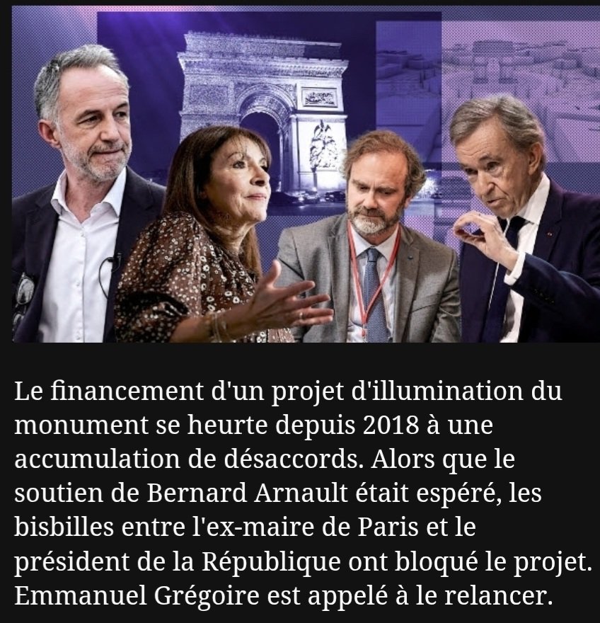 mtwit75's tweet photo. Bloqué par la rivalité Hidalgo-Macron, l'éclairage artistique de l'Arc de triomphe sort enfin de l'ombre.
https://t.co/LKpOELz6Wb https://t.co/n4enLJ7sTC