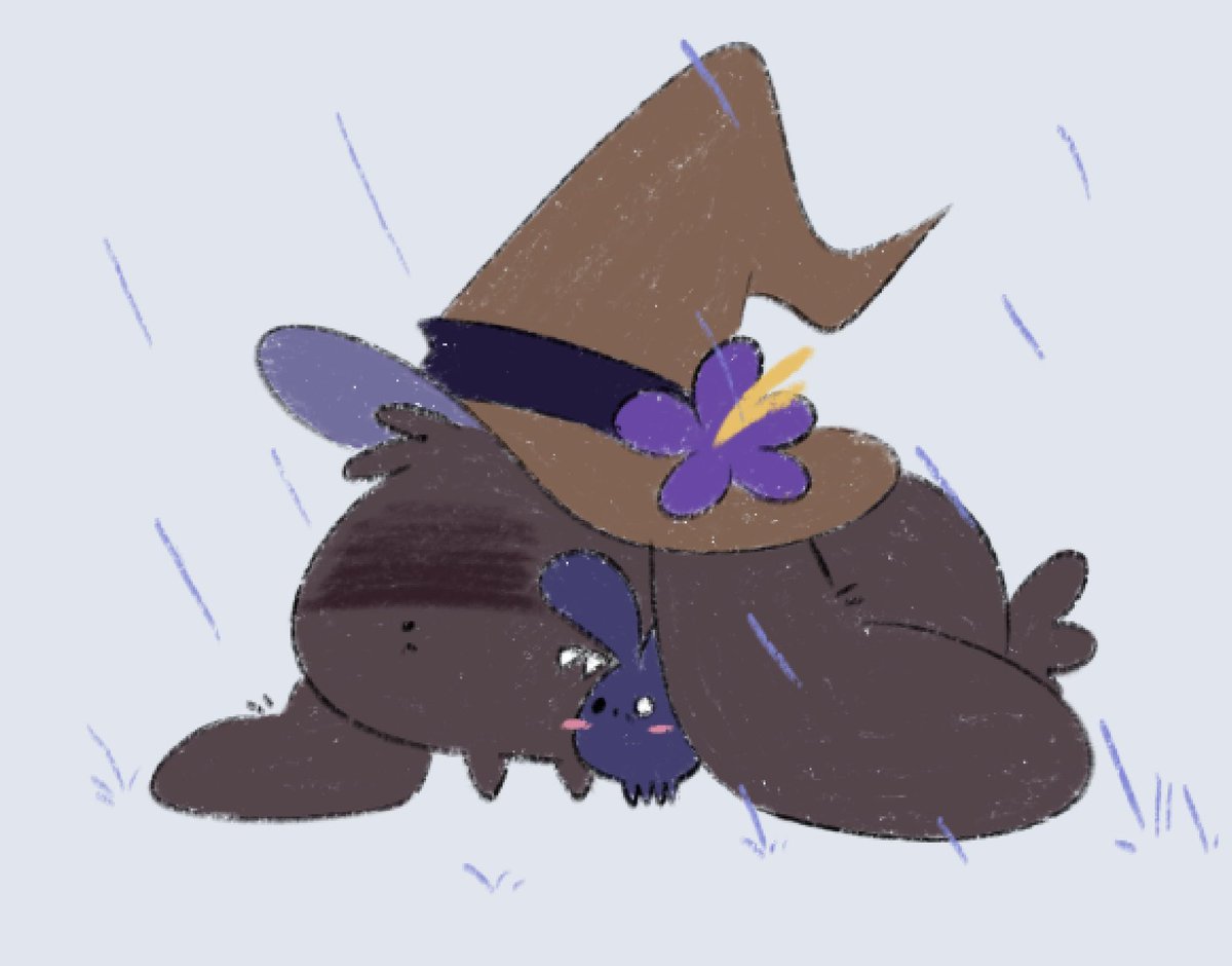 Azttdaily's tweet photo. DAY 45

“I like when it rains because I get to hide under my wife’s big ears and hat!” -Bun Time

Allegedly-🍰

#twotime #azure https://t.co/h6nBwagENZ
