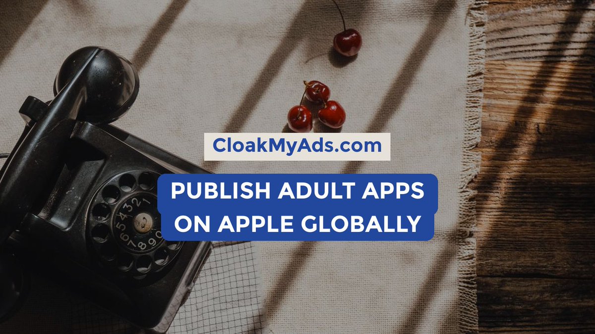 CloakMyAds's tweet photo. The ultimate guide to publishing adult apps on Apple globally for beginners.

CloakMyAds helps you handle setup, compliance strategy, and launch flows with crypto payments like $MORPHO, $BNB, $ASTER, and more. https://t.co/T4C90pyL9S