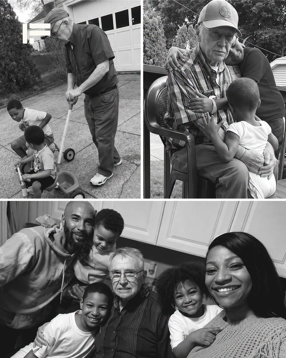 CrazyVibes_1's tweet photo. Six months after he buried his wife, an 82-year-old man watched a new family move into the house across the street.

He picked up a ladder and walked over, just to lend a hand to the strangers unloading their lives into the home opposite his.

He thought he was doing them a small favor. He had no idea he was walking straight into a whole new family of his own...

In March of 2022, Sharaine and Wilson Caraballo moved into a house in Pawtucket, Rhode Island, with their five children. And like anyone starting over in an unfamiliar place, they were nervous about it.

"One of my biggest fears was meeting our new neighbors," Sharaine later admitted. "I was wondering who they were going to be, and what they were going to be like." They had a big, busy, noisy household, and they couldn't help wondering how they'd be received on a new street full of people they'd never met.

They needn't have worried. Because one of those neighbors was Paul.

Paul Callahan was 82 years old, a retired manager for Texas Instruments, living alone across the street. He noticed Wilson out working on the couple's new home — and, being the kind of man he was, he didn't stay behind his window. He came over, and he offered Wilson a ladder to help with the job.

That ladder was only the beginning.

Before long, Paul was a regular fixture at the Caraballo house. "He was coming over with tools," Sharaine remembered. "He'd bring screwdrivers and teach Wilson how to fix up the garage — and Wilson followed all his advice." Decades of know-how, handed over the fence one afternoon at a time, from an older man who clearly loved being useful to a younger one who was glad to learn.

But Paul brought far more than tools. He brought himself.

He started showing up with little trinkets and treats for the five kids. He had, as Sharaine put it, "stories for days" — eight decades' worth of them — and the children hung on every one. It didn't take long at all before those kids stopped seeing him as the elderly man from across the road, and started watching for him out the window. Whenever Paul appeared, they'd come running to greet him, shouting for their "Uncle Paul."

And "Uncle Paul" was only the start of what he became.

The Caraballos began folding Paul into everything. Cookouts. Birthdays. Sunday dinners. The holidays — Thanksgiving, Christmas, and, touchingly, Father's Day, which the family spent with him and marked by giving him a brand-new outfit as a gift. He wasn't an occasional guest who got invited now and then. He was expected, the way family is.

There was a particular reason that role fit so perfectly. Wilson's own father lives far away, in the Dominican Republic. And so Paul, without anyone quite planning it, slid naturally into the empty space — becoming a grandfather to the children and a father figure to the couple. Even Sharaine's mother-in-law embraced it completely. As Sharaine tells it, when Paul comes walking up, her mother-in-law will call out, "Here comes your dad, Paul!"

"He's like an honorary grandpa to us," said Sharaine — who spends her own working days as a case manager helping survivors of domestic violence, and who knows better than most how much a little human warmth can be worth. The two households now see each other just about every day. The children clamor to be picked up and carried around by him; Paul, for his part, seems years younger for the company.

But here is the part of this story that gives it its real depth. This friendship didn't arrive in Paul's life at an ordinary moment. It arrived during one of the hardest chapters he had ever faced.

Paul's beloved wife had died only about six months before the Caraballos moved in across the street. He was, by his own account, deeply lonely — an old man rattling around in a quiet house, missing the person he'd shared his life with, unsure what the years ahead were even for.

And then, all at once, there was noise again. Laughter. Children running to the door. A big, warm, chaotic family that not only let him in, but wanted him there — that saved a seat for him at every table.

For Paul, it stirred something familiar and long-missed. "It reminds me of when my wife and I first started," he said of the bustling household. "There's just something about this family that makes me feel at home."

And that is what makes this more than a sweet story about a kindly neighbor. Because the kindness ran in both directions, and both sides needed what the other had.

Paul gave the Caraballos exactly what they'd been nervous they might not find: a warm welcome, a helping hand, and the reassurance that they'd landed somewhere good. And the Caraballos gave Paul something he'd lost and badly needed — a family, a purpose, a houseful of children delighted to see his face, and a reason to cross the street every single day.

Neither of them went looking for any of it. A man carried a ladder across a road to help some strangers. A family opened their door a little wider than they had to. And out of those two small, ordinary decisions grew something that reshaped all of their lives.

Paul, for his part, never made it complicated. When people marvel at the bond he's found in his eighties, he tends to boil the whole thing down to a single, humble little truth.

"It doesn't hurt to be nice," he says.

He crossed the street carrying a ladder. What he found waiting for him on the other side was a family — and a second chance, at eighty-two, to be surrounded by love.

Doesn't this one just warm your heart? Tell us below. And here's one for today: how well do you know the people living right across the street from you — and when did you last introduce yourself to a neighbor you'd never met?