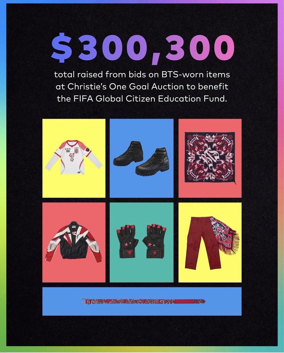 btschartsxdaily's tweet photo. [INFO] Global Citizen thanks ARMYs for their support via IG! 💜

“ARMY, thank you for your incredible support over the past couple of months 💜7

From the very first day, you've showed up in full force, helping amplify the FIFA Global Citizen Education Fund and our mission to expand access to quality education and sport for children all around the world.

From raising over half of the total amount during the Christie's One Goal auction to personally donating over $50,000 to the
FIFA Global Citizen Fund to uplifting our community in comment sections throughout the Halftime Show campaign, we're honored to have had you along for the journey with us.We are in awe of the impact you've made and the community you've built.

Thank you for being there for #BTS and for children around the world 🫶 We love you ARMY!”
https://t.co/440ttqxKKw
