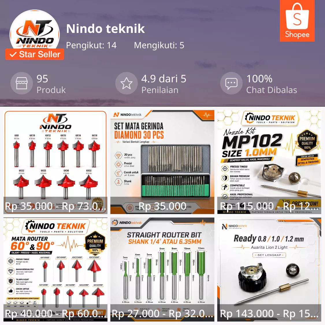 BOETET2's tweet photo. Jangan lupa! Bagi yang membutuhkan perkakas Kunjungi toko saya di Shopee! Nindo teknik: https://t.co/Z10K0BUOyD
Terima kasih ☺🙏 https://t.co/mkfTvWTmeF
