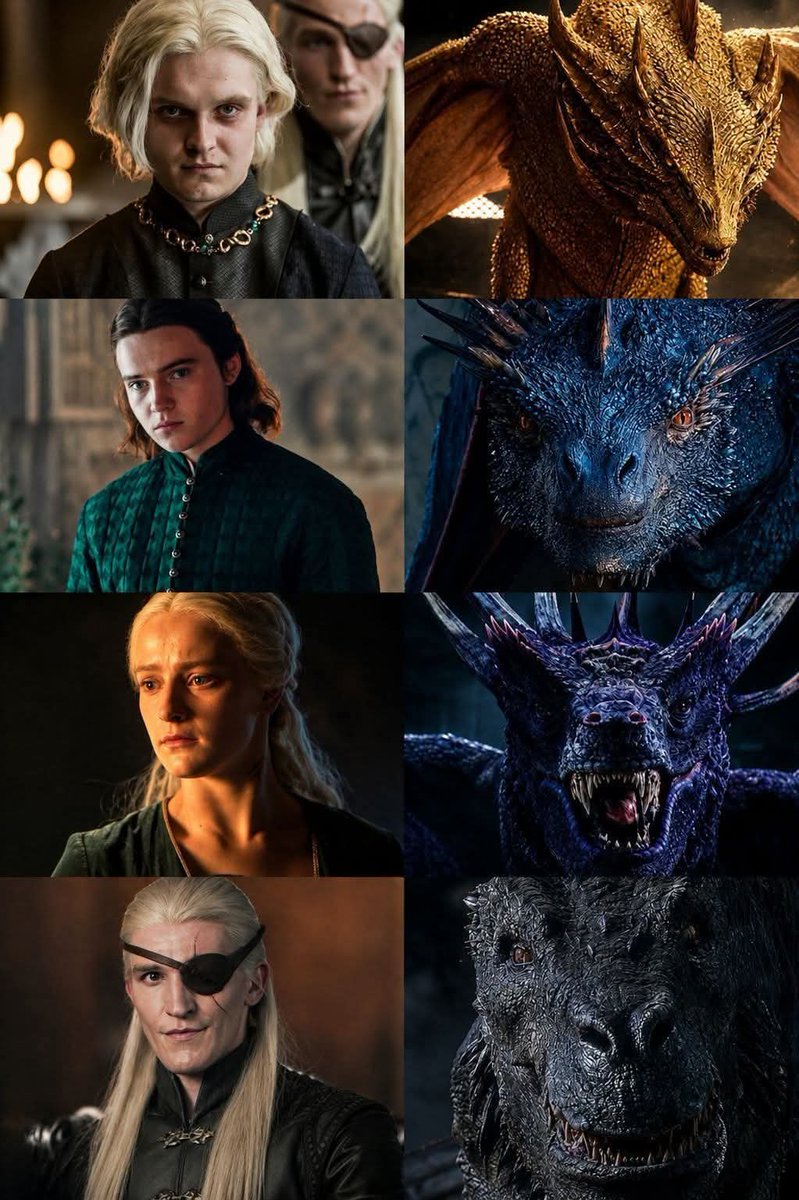 thedudejnr's tweet photo. We finally got to see all four of team greens dragons!!!! Which one is your favorite?

1. Sunfyre 
2. Vhagar 
3. Dreamfyre 
4. Tessarion https://t.co/K0bbrQT1z2