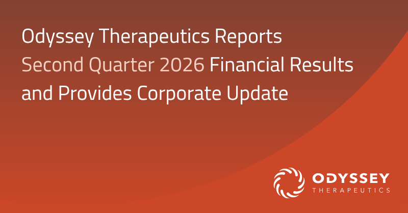 Odyssey_Tx's tweet photo. Odyssey Therapeutics $ODTX reported its Q2 2026 financial results this morning. Read the press release here: https://t.co/hVpzMaBM2j https://t.co/ZhLR2jGDdz