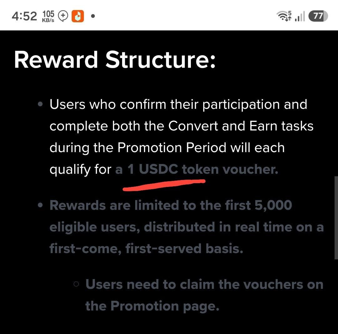 emonhossain85's tweet photo. Instant 1$ USDC Binance
For New Convert User 

➡️ Join Here: https://t.co/17jBw5yT1w

- Complete 50$ Trade On Convert
- Claim Reward Instant https://t.co/hMCeHSPWIv