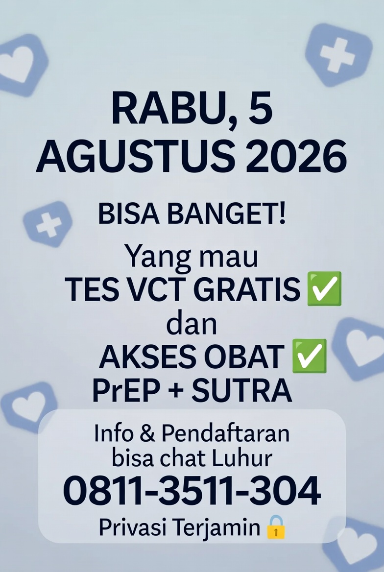 relawanluhur's tweet photo. Besok pagi, ada tes vct gratis ,obat PrEP, Sutra , area Surabaya yuk merapat ,atau tanya tanya dulu ke luhur bisa di https://t.co/0UOI2d9SwF privasi terjamin ,yuk sayangi kesehatan kalian sebelum terlambat #vctgratis #vctsurabay@ #tesvctluhur #luhurtesvct #prepsurabaya #obatprep #caradapatprep #obatpep #bedaprepdanpep #teskesehatan #surabayawanites #surabayasehat