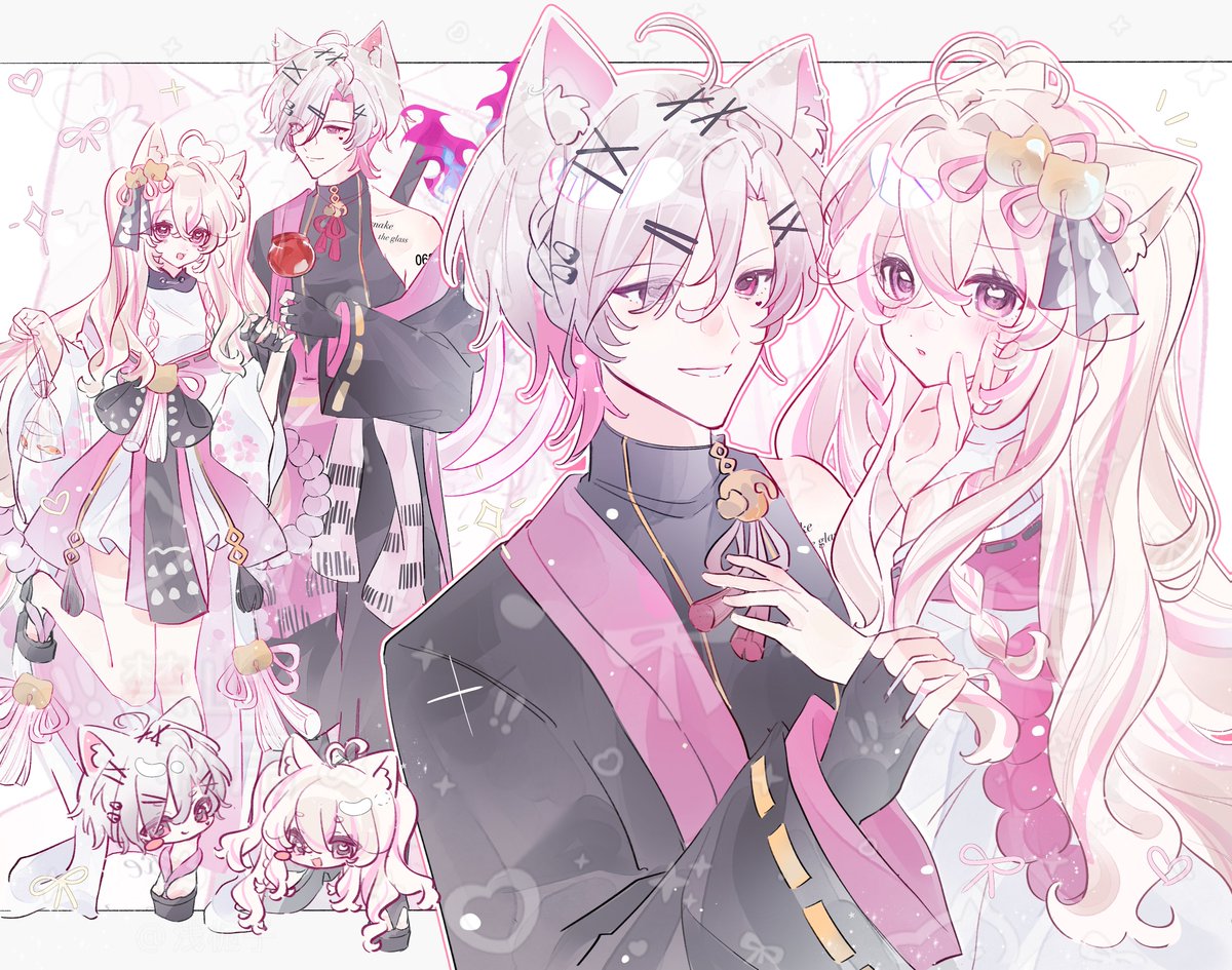 Nana_owo07's tweet photo. お嬢様と猫又少年の夏祭りの話🏮
🎨: 塑料针织狐狸
#SweetTricks #yumekats #yumekat https://t.co/Rl33nbaoBD