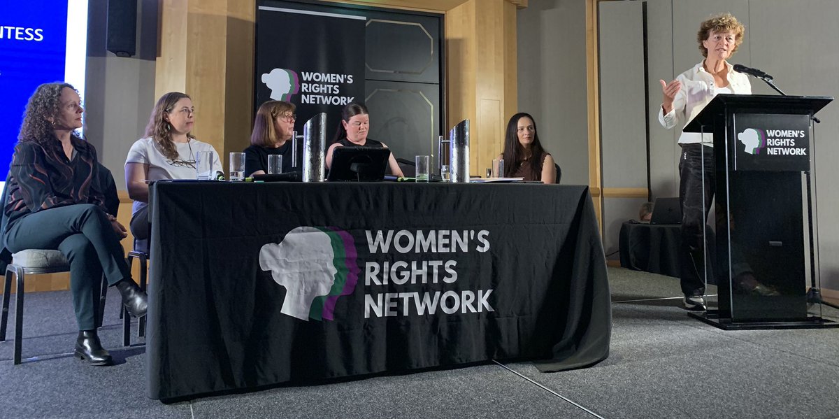 WomensRightsNet's tweet photo. We hear now from Marianne Driessen of @AthenaForumEU at the @ni_wrn event about girls at schools across Europe being taught to ignore reality and to keep quiet. 
Marianne says the antidote to fear is debate - and daylight. 

#RespectRightsReality https://t.co/AkyfxXwtF8