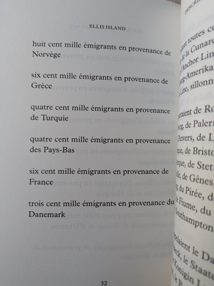 Javier19004's tweet photo. Georges Perec, Ellis Island, 1995. https://t.co/hvpd25q30r