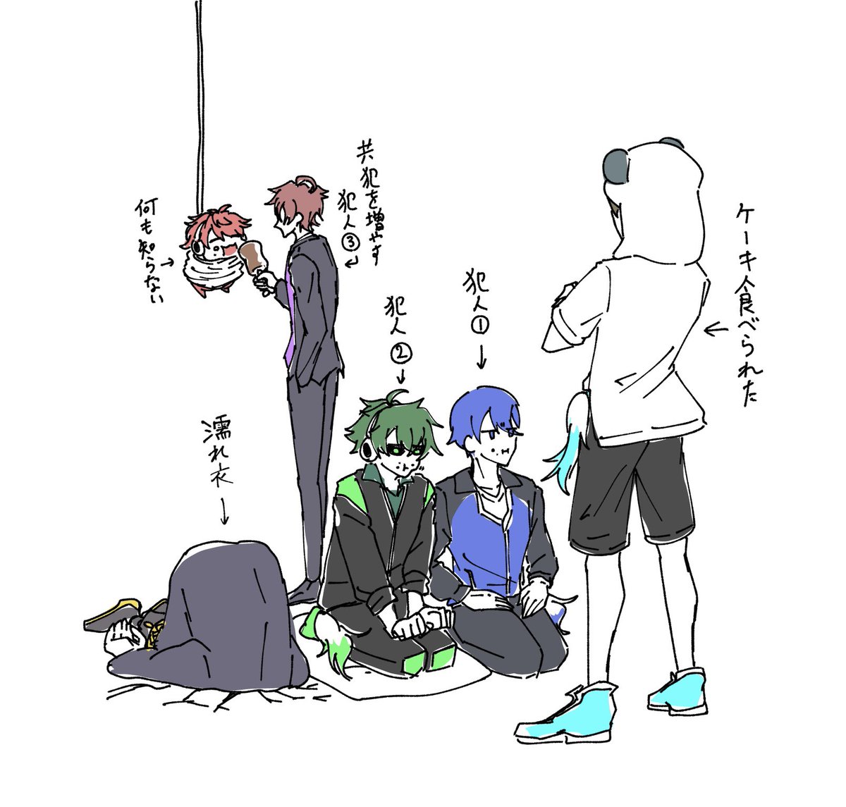 IRkuresu4's tweet photo. ケーキ紛失事件簿
 #しろっぽ https://t.co/TfzChEGAd9