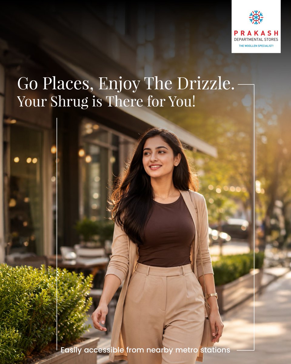 PDS_Pune's tweet photo. Light, stylish, and made for every monsoon plan-from work meetings to coffee dates.
To handpick your favourite shrug, visit PrakashDepartmental Stores. ​

For more information call: 020 2445 9109​

#PrakashDepartmentalStores #MonsoonFashion #ShrugStyle #LayerUp #WomensFashion https://t.co/tqR4VcSpvq