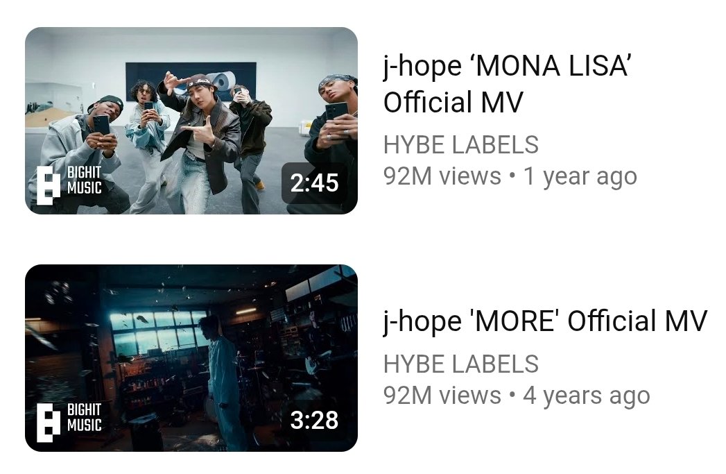 uarmyvibe's tweet photo. "Mona Lisa" and "MORE" are both getting close to 100M views on Youtube. Stream them on Youtube!

(https://t.co/qaSmbDVcel) https://t.co/cI4vLV8L0t