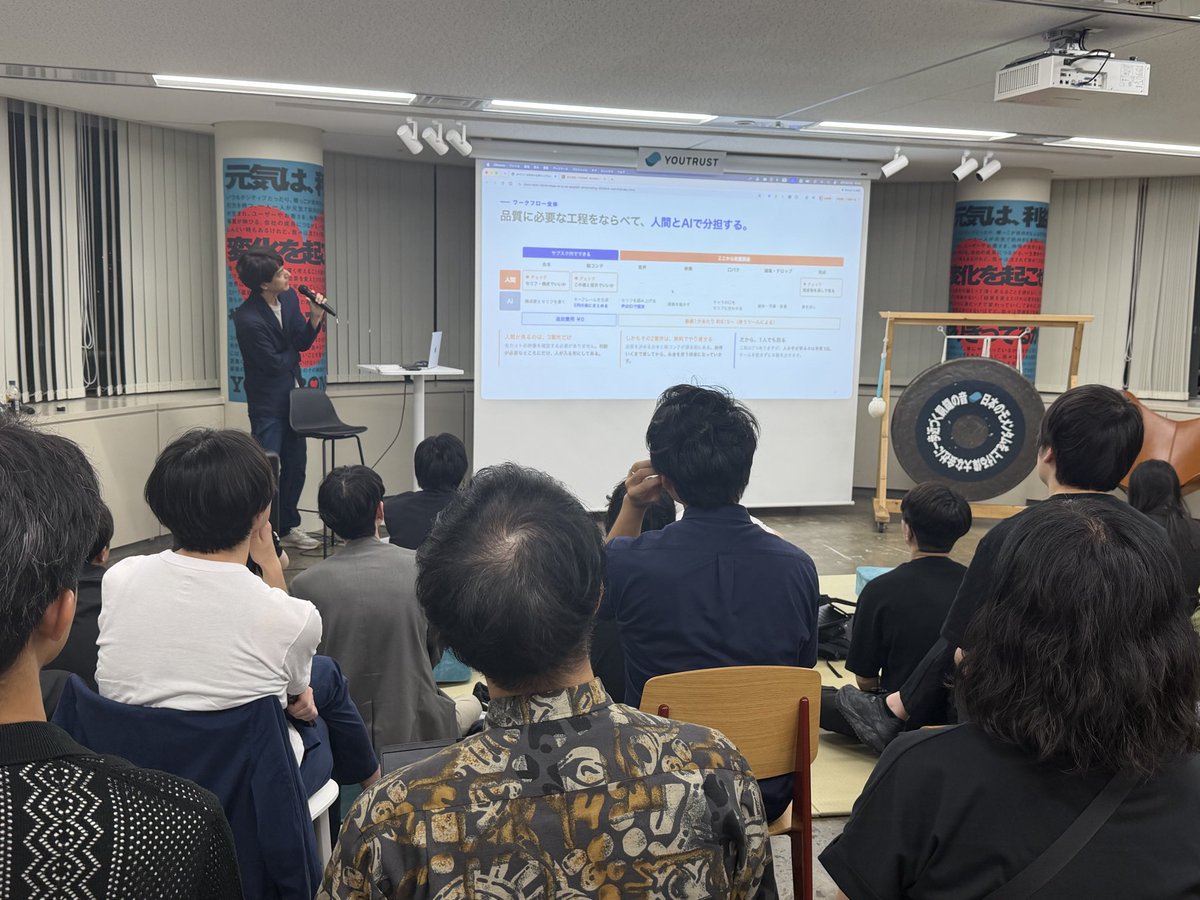 shotatykr's tweet photo. 盛り上がっております。
みんなめちゃくちゃ具体的にAIのラストワンマイル話していただけるじゃないですか....
#aimark https://t.co/vIJJEKLLL9