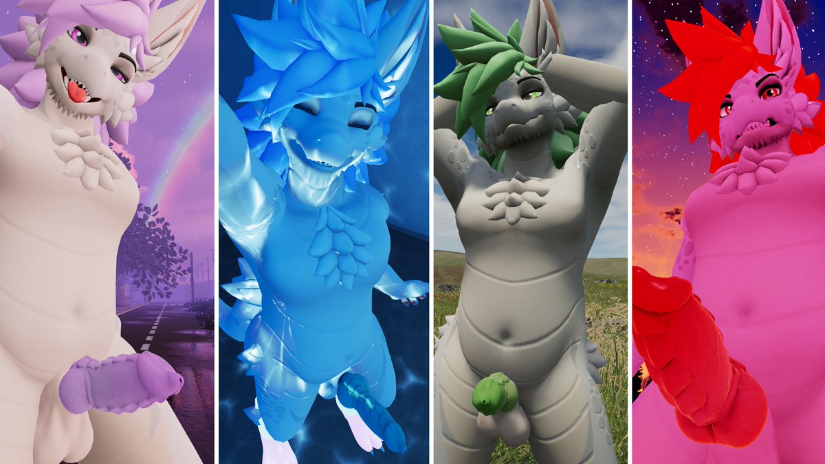 DaddyGWolf's tweet photo. What's your favourite flavour?

🩷💙💚❤️ https://t.co/X9oiRxJfHi