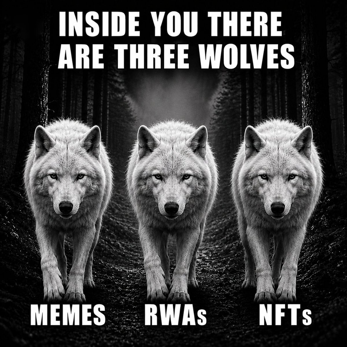 attentionintern's tweet photo. @OxSimpleFarmer  brought another wolf to the Hood

Memes • RWAs • NFTs  
Why not the whole pack?  
The Three Musketeers.

@vladtenev @abhishekf96 @RobinhoodCrypto https://t.co/cFtXFRBhFF