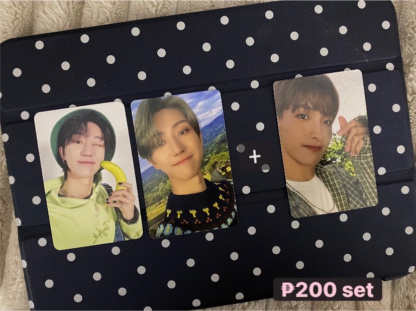 chaeiblossom's tweet photo. wts lfb ⋆˚꩜｡

⟡ seventeen dicon pcs 
     the8 | dk
(sold as set) 

- all onhand | ₱ on pic
- payo or 3 days dop
- 50% ndrp
mop: gcash | mod: j&amp;t
୨୧ dm or comment to claim !
𐙚⋆°🦢｡⋆♡ #chaecloud 

like &amp; rt pls 💞

t. seventeen svt carat the8 minghao dk https://t.co/h597u24x1l