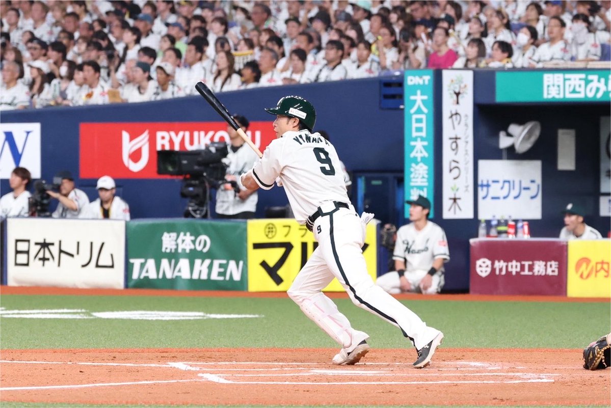 takafullc2's tweet photo. 【1軍】

柳田悠岐選手が右中間への二塁打！！

3打数3安打！！

#sbhawks #鷹フル https://t.co/sqfhoHppMp