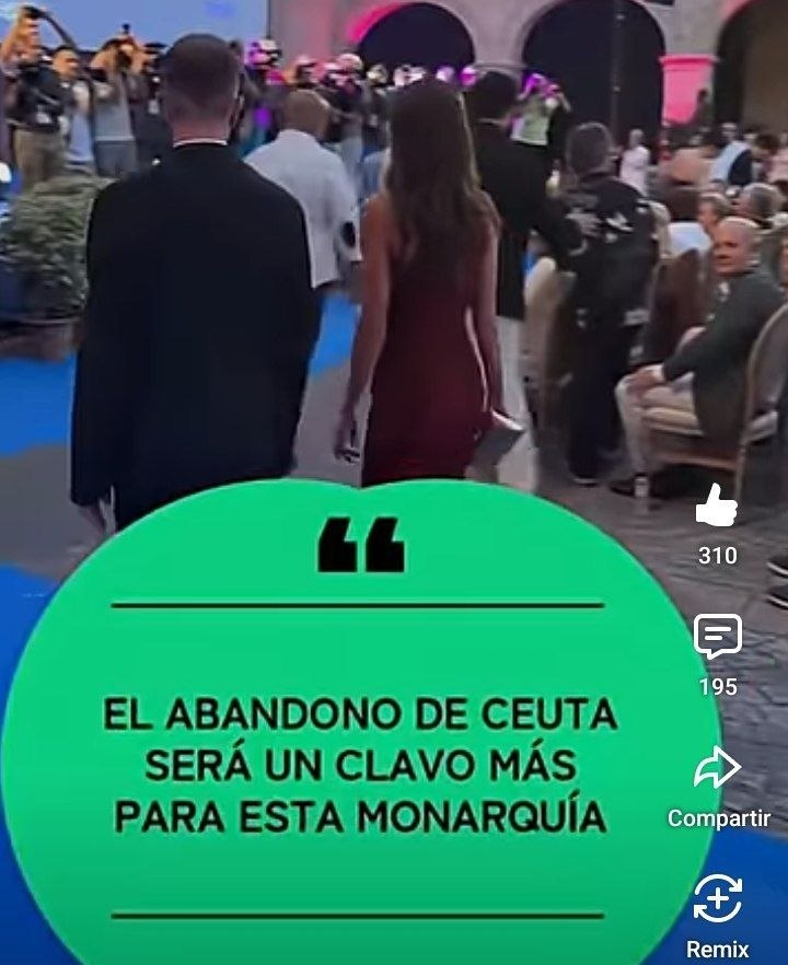 LibreSancho's tweet photo. https://t.co/uQL3IEe9z5
Letizia de rojo y de fiesta con invasion a Ceuta con decenas de miles de personas sin identificar en Ceuta¡
por que no vais a CEUTA? COBARDES¡ VERGUENZA ASCO hay que abolir a la monarquia y depurar responsabilidades #CeutaEsEspaña #felipe6 #regimen78 https://t.co/iPcT61Ppvw