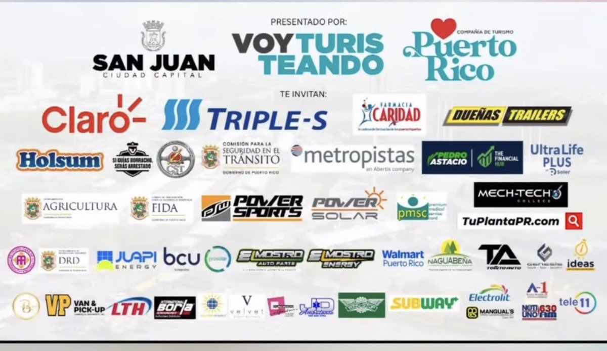 SamuelCepedaPR's tweet photo. Este fin de semana regresa la Gran Feria de Auto$ Antiguo$, evento (mina de oro💰) de la empresa Practico Events (Jugando Payola Dura). 

Aquí los auspiciadores de este año.

Identifique las agencias y contratistas del gobierno. 👀📝🔍💰

#BateComprao https://t.co/0eWHCgV8I2
