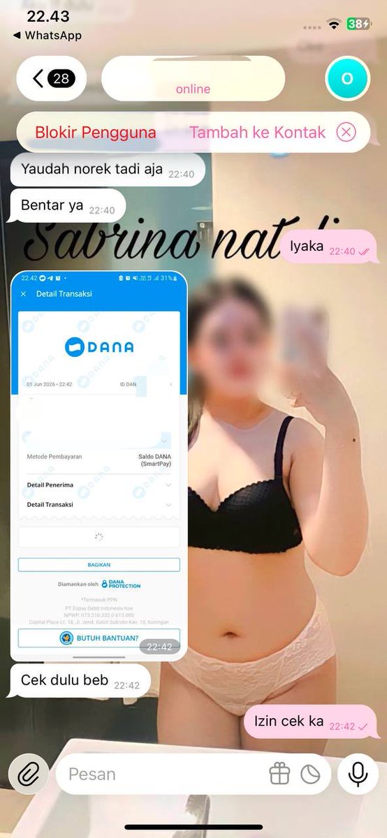 Sabrinanatsn's tweet photo. Ada yang mau crot virtual bareng aku ga?aku kasih promo free konten sextape start 150k aja langsung tele yaa🤍 https://t.co/Z7fbwtJ5eE… https://t.co/Hu7rjNb1eO
