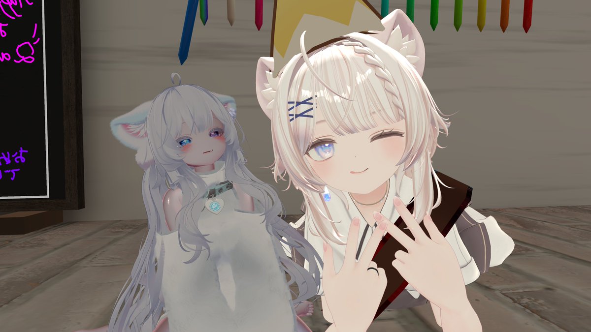 uu_vrc's tweet photo. フレンドさんのフレンドさんも来てくれました
良い人達すぎません？？ https://t.co/IBXDl89xJx