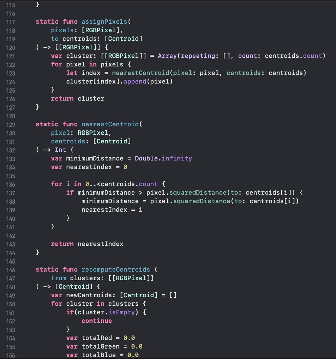Prathmesh_S04's tweet photo. Completed writing the K-means algorithm to process the most dominant colours of an image by processing the pixels of scaled down version of that image. https://t.co/cBoTM8RJzx