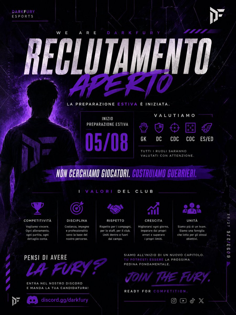 DFEsportsPro's tweet photo. maggiori info dm
#wearedarkfury #furynation #proclub https://t.co/rL8yjoNUH8
