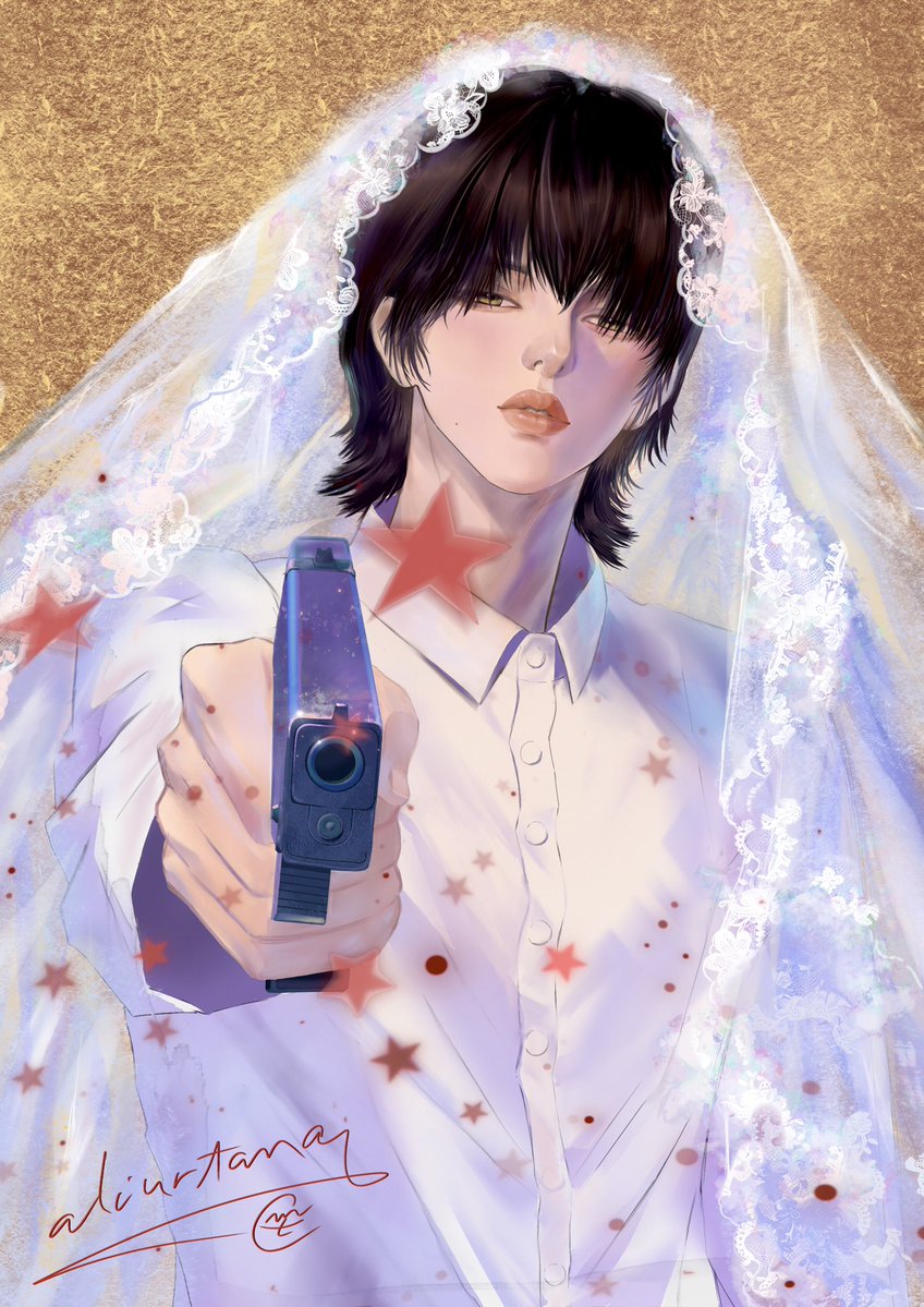 Minalois0712's tweet photo. Jju: “Dear Martin, Marry me of I’ll shoot you.”
#Marhoon #Tinhoon #Cortis #Fanart https://t.co/PVwwIUSOdO