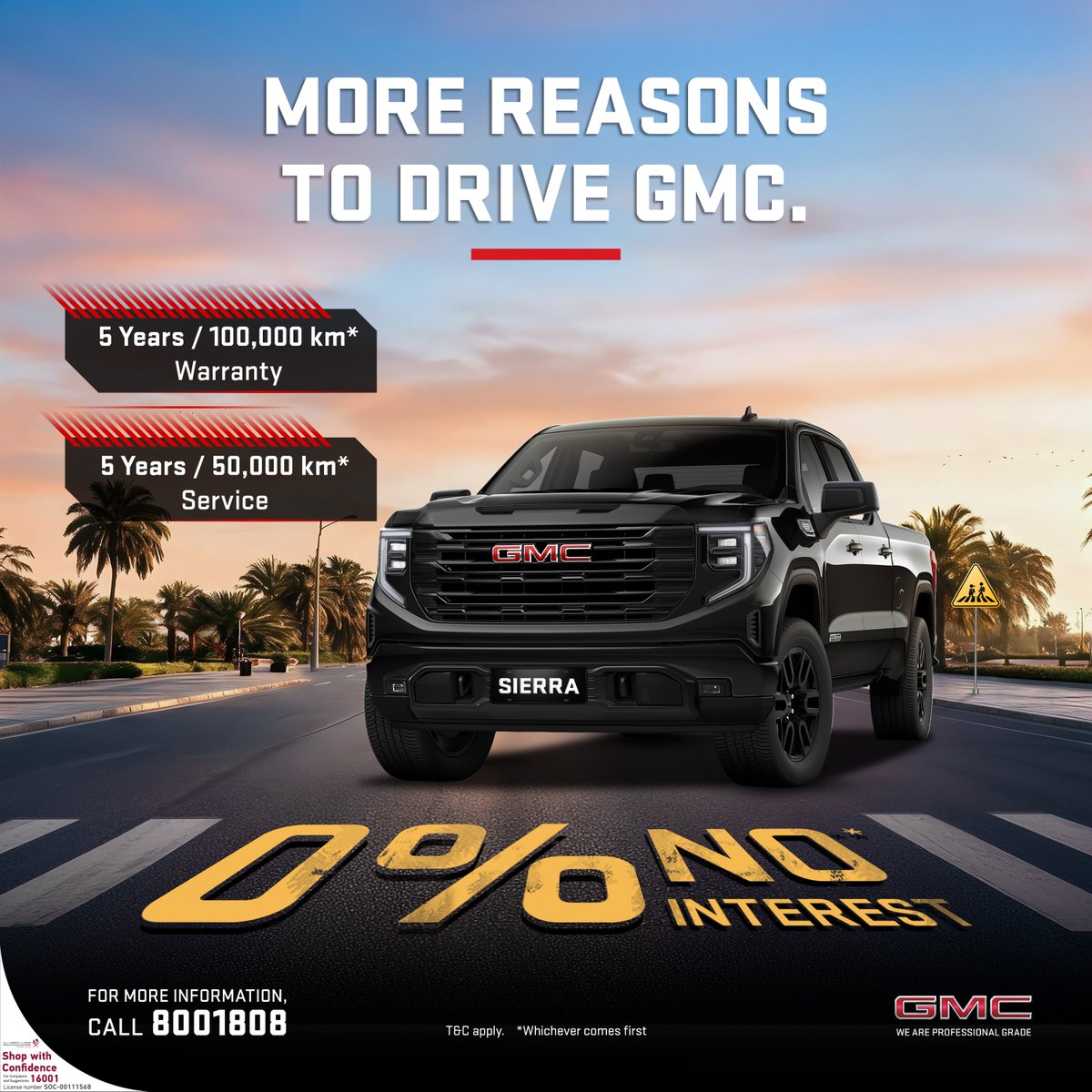 GmcQatar1's tweet photo. لايوجد فائدة
أكثر من سبب لتختار GMC سييرا
5 سنوات / 100,000 كم ضمان*
5 سنوات / 50,000 كم خدمة*

زر جي إم سي المناعي اليوم او اتصل بنا على 8001808  لمعرفة المزيد

تُطبق الشروط والأحكام. * أيهما اقرب.** يخضع التمويل لموافقة إدارة الاتمان في شركة المناعي. https://t.co/KU8XDWZ6Oo