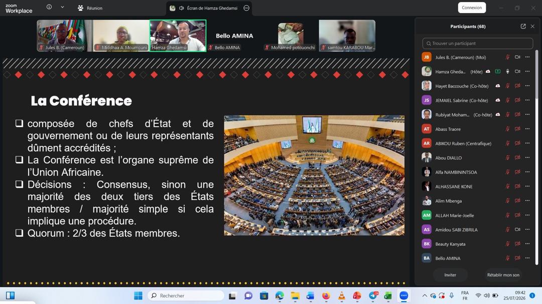 HamzaGHEDAMSI's tweet photo. Exceptional 2026 Edition for the AU Continental online Simulation!
In partnership with @fes_au  and @_AfricanUnion, youth delegates tackling real-world diplomacy through a hybrid simulation of the AU Assembly to drive sustainable development across #Africa.
11-12 July
25-26 July https://t.co/WGr515dGd1