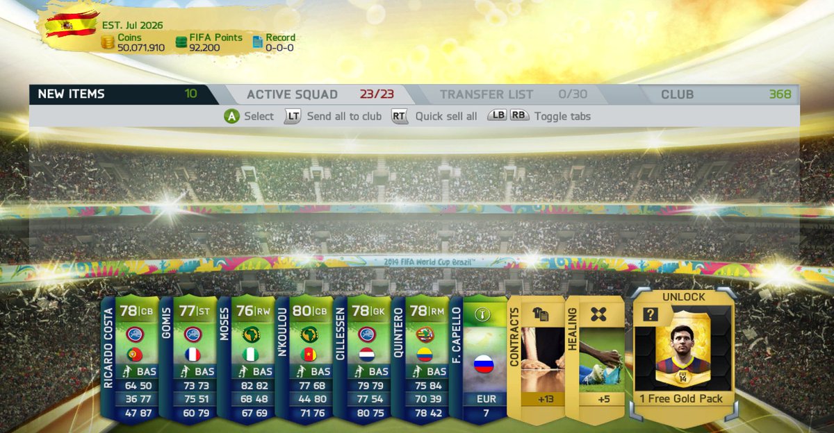 Lafzz_FIFA's tweet photo. Here are some images of the Ultimate Team World Cup Mode so far

Packs are of course not final, and they will be adjusted at some point

Gameplay works in this mode, but I am still making some fixes to certain areas of it https://t.co/b5mwcC3s9Y