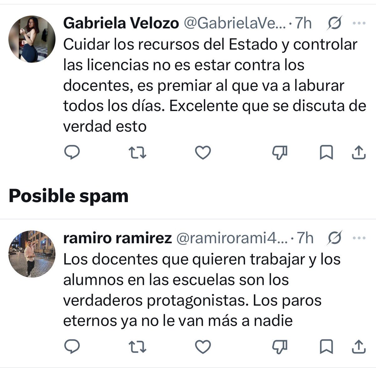 eduardotoniolli's tweet photo. La que Pullaro le sacó del bolsillo a los docentes, la usó para montar una granja de cuentas troll -creadas todas el mismo día- para desacreditar a los docentes que no se callan. https://t.co/zU5xDPeQTB