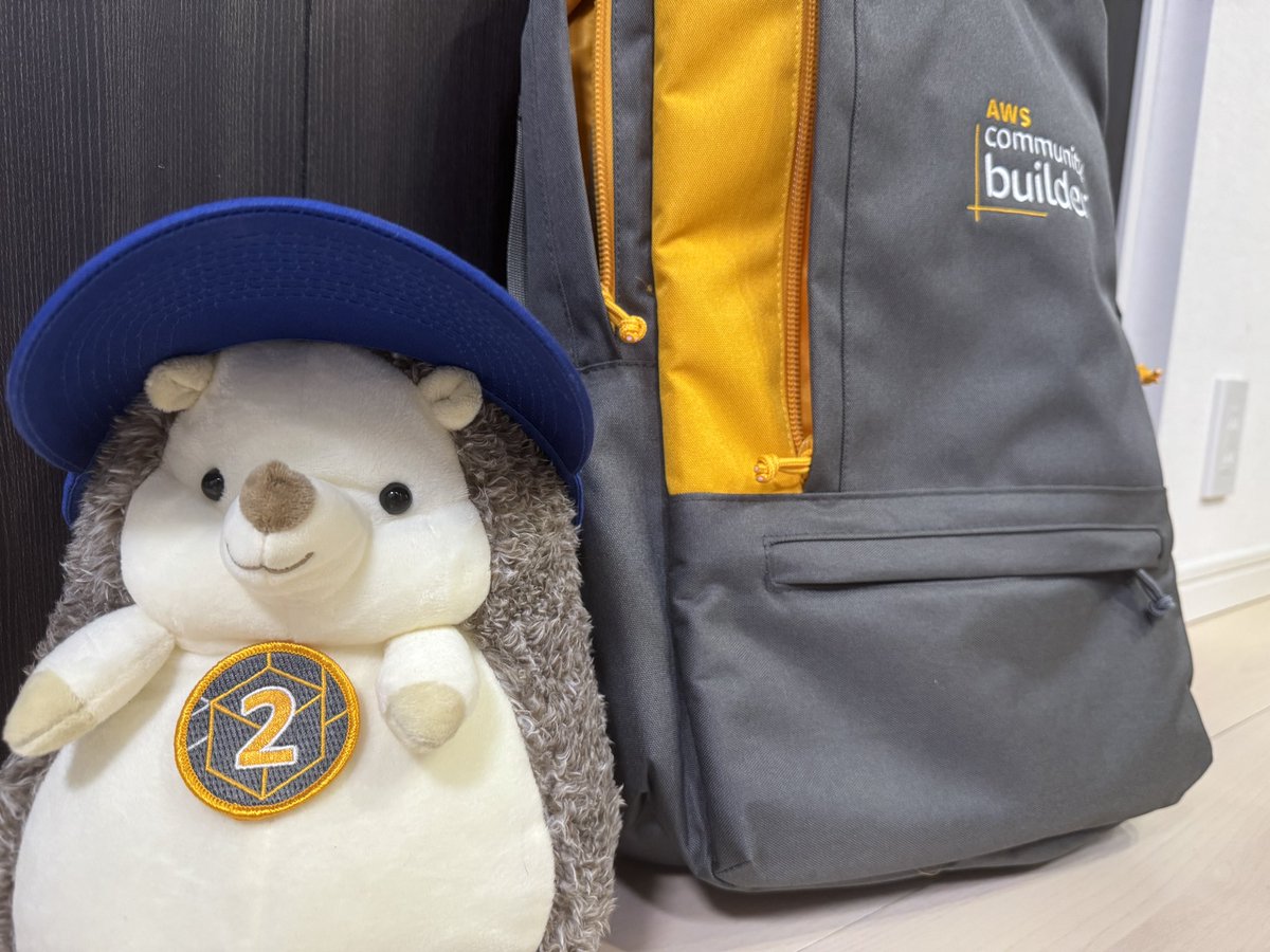 HedgehogPython's tweet photo. SWAG届いたぞ🦔
#AWScommunityBuilder https://t.co/x5ZVrxUpof