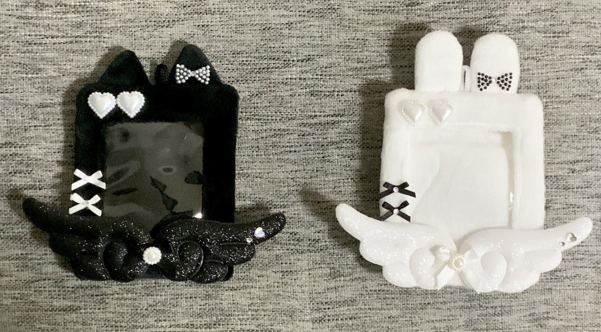 YOBI_BO's tweet photo. ヲレの作ったトレカケース見てほしぃ😣😣　♡01BLACK♡専用げきかわトレカケース😣😣 https://t.co/1JC0F9F4Uf