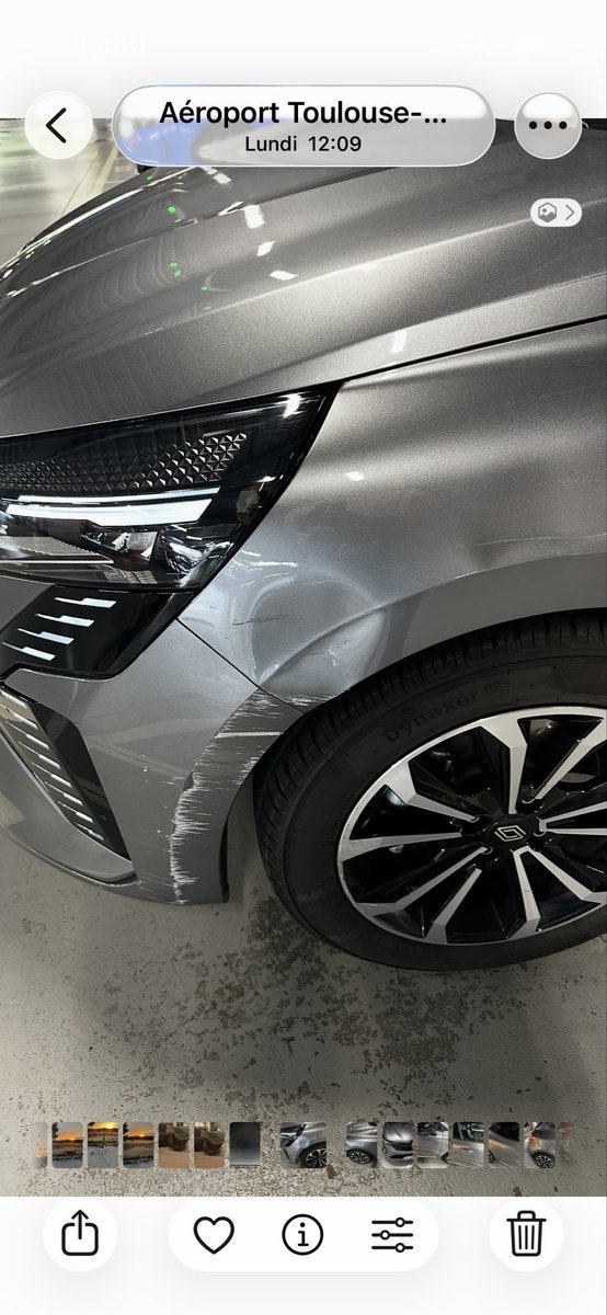 deloreanefutur's tweet photo. @CelebornLegend @SixtFR Idem ici avec @Avis 😑 ça te loue des bagnoles accidentées et ça veut 300 euros pour une jante soit disant abîmée 😂 https://t.co/gBN3dj0vbC