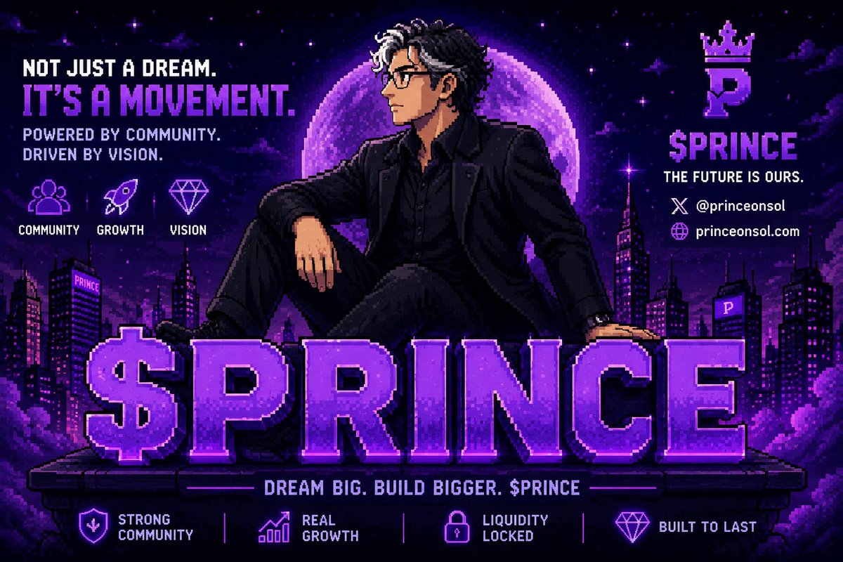 empireofweb02's tweet photo. $PRINCE stands for long-term conviction over short-term pumps.
It is for the holders who stay, the supporters who show up daily, and the builders who keep developing even when no one is watching. The project is focused on creating a strong, loyal community that values growth, consistency, and a clear vision that can withstand time.
In a space full of fleeting narratives, $PRINCE is choosing the harder path the one that builds real foundations.
@Saiyan_C_Prince ✍️