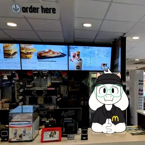UTDRDarkPrince's tweet photo. [Interaction bait]

Welcome to McDonald's! How may I take your order? :D https://t.co/RovXpUq2se