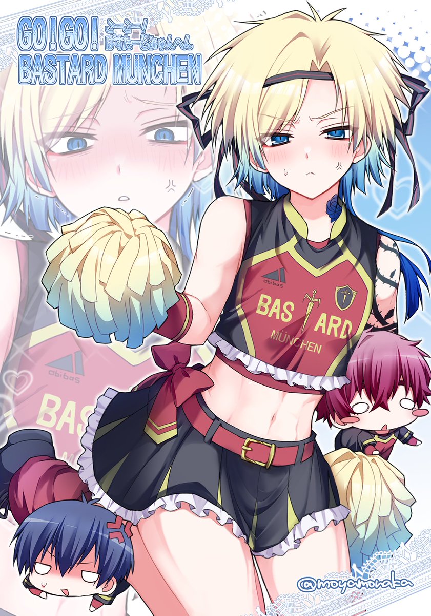 moyamonaka's tweet photo. チアコスkis　※捏造女装注意 https://t.co/JyZC22ZpdD