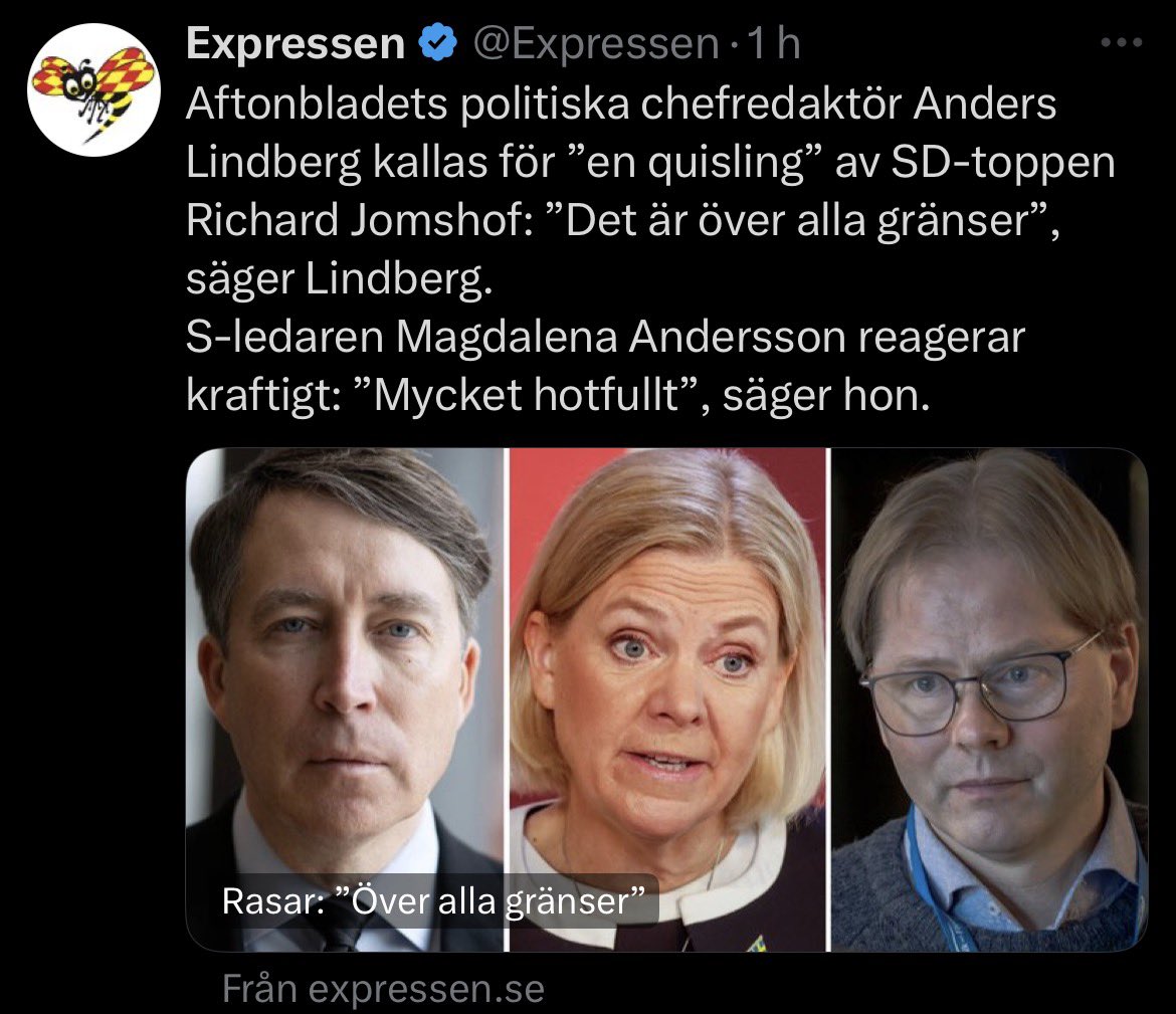 PontusPersson5's tweet photo. Mannen som gjort en karriär på att kalla folk för nazister blir ledsen över att bli kallad nazist. https://t.co/njFCMN3DMj