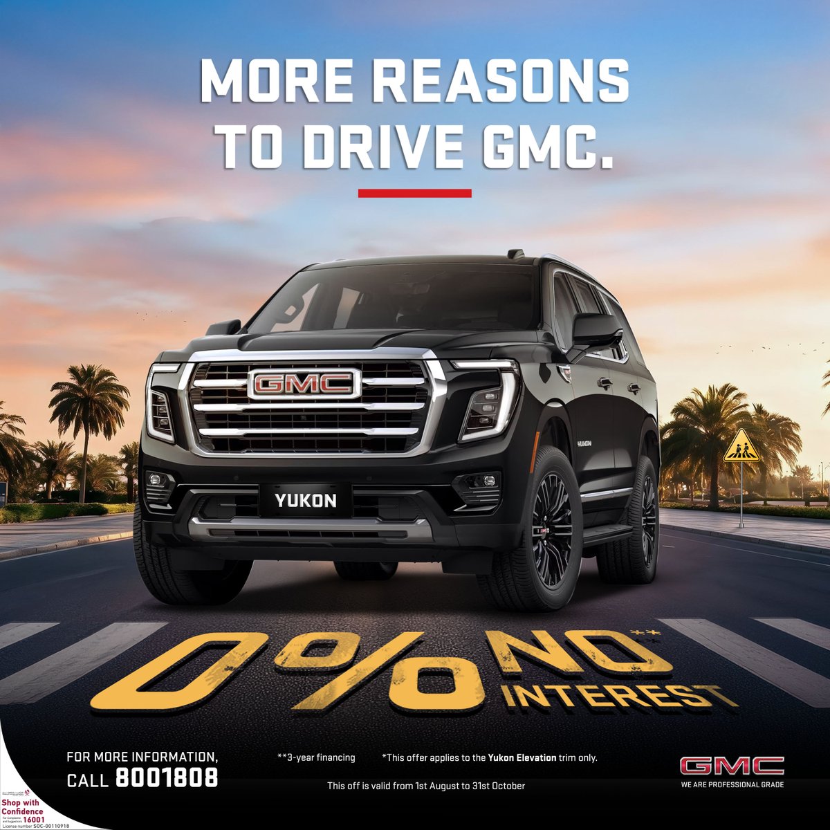 GmcQatar1's tweet photo. لايوجد فائدة

احجز سيارتك GMC يوكون Elevation اليوم بفائدة 0%مع تمويل لمدة 3 سنوات ونصف. عرض لفترة محدودة.

زر جي إم سي المناعي اليوم او اتصل بنا على 8001808  لمعرفة المزيد https://t.co/hyhOPjXJ5y
