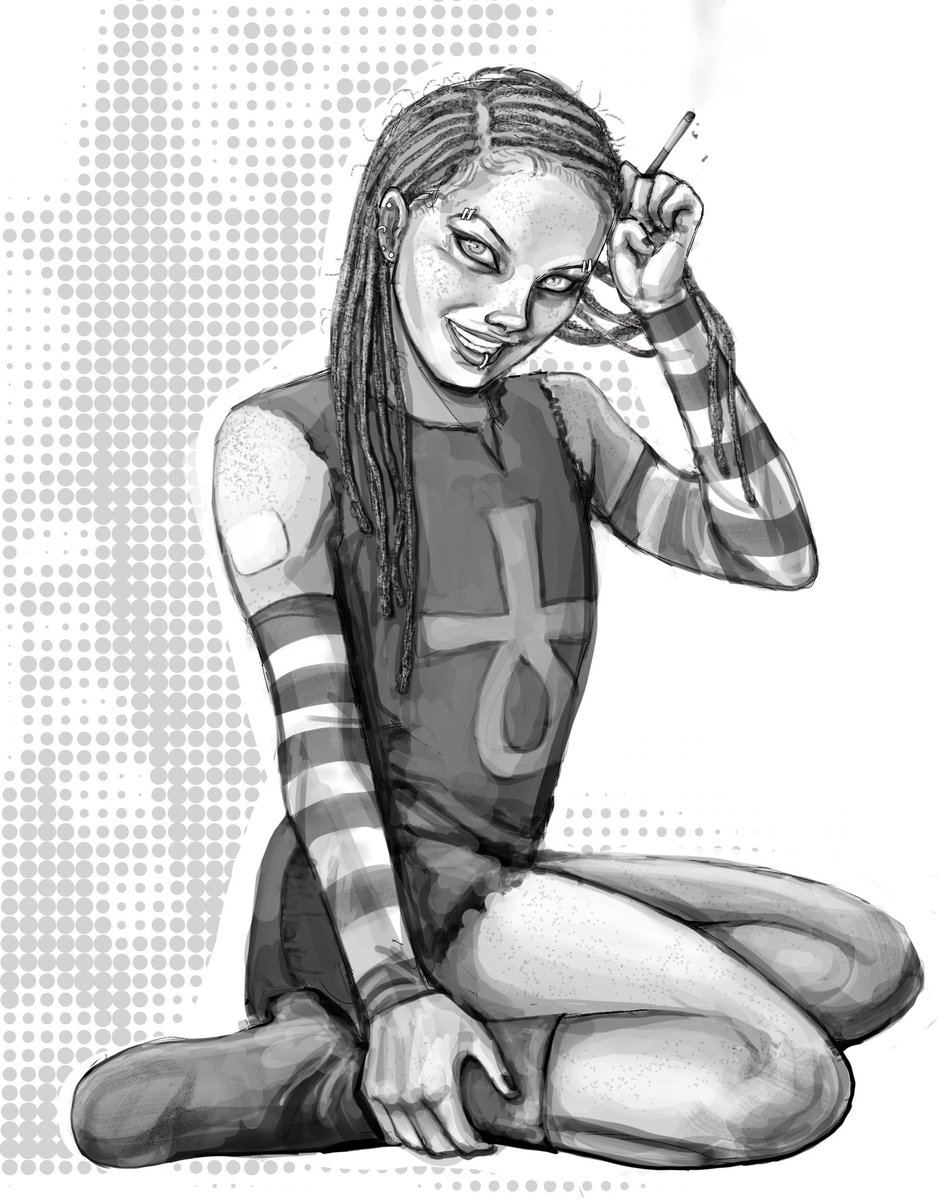n0seblood's tweet photo. Pickelle The Drummer dingdong doodlydoo #metalocalypse #ladyklok https://t.co/ybUcGzuUvN