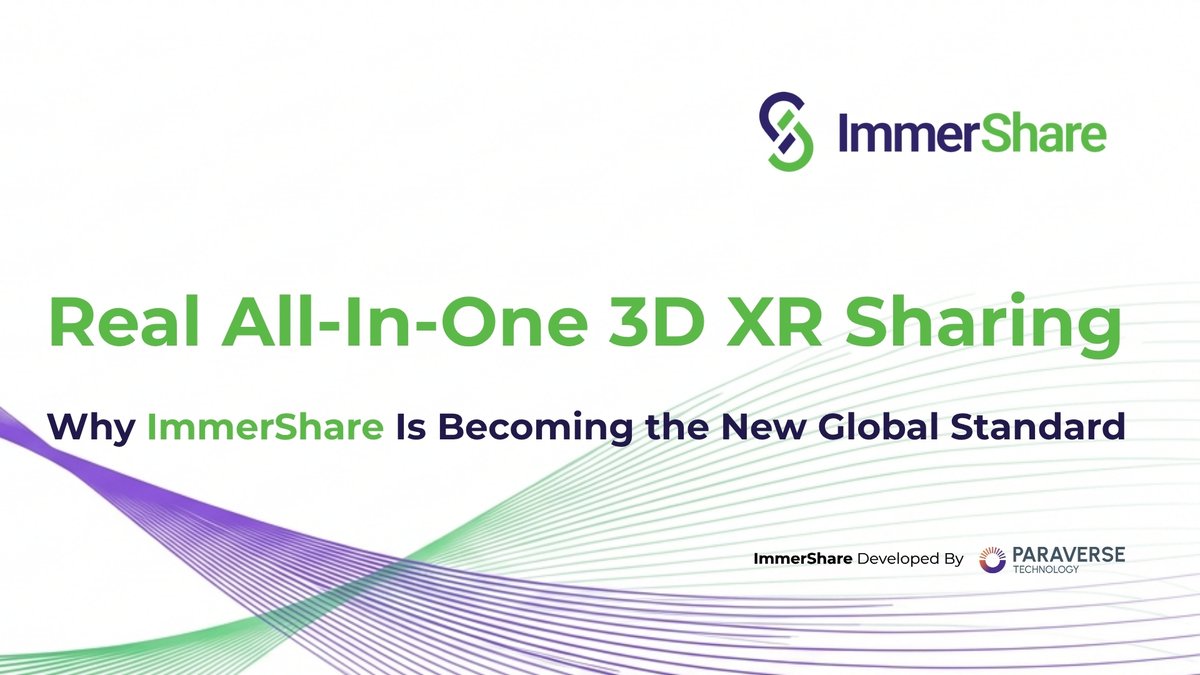 ImmerShare's tweet photo. After a month of #ImmerShare in the wild, we’ve collected some of the questions we hear most—and in this new deep‑dive, we answer them.

𝗥𝗲𝗮𝗹 𝗔𝗹𝗹‐𝗜𝗻‐𝗢𝗻𝗲 𝟯𝗗 𝗫𝗥 𝗦𝗵𝗮𝗿𝗶𝗻𝗴 shouldn’t mean “only for one game engine” or being restricted by specific settings and plugins. #ImmerShare is built as a true all‑in‑one 3D XR sharing layer on top of your #engines, #renderers, and #CAD tools—and in this article we explain what makes it different.

Some of the questions we cover:
“𝘐𝘴 𝘪𝘵 𝘰𝘯𝘭𝘺 𝘧𝘰𝘳 𝘜𝘯𝘳𝘦𝘢𝘭?”
“𝘋𝘰 𝘸𝘦 𝘯𝘦𝘦𝘥 𝘵𝘰 𝘣𝘶𝘯𝘥𝘭𝘦 𝘵𝘩𝘦 𝘗𝘪𝘹𝘦𝘭 𝘚𝘵𝘳𝘦𝘢𝘮𝘪𝘯𝘨 𝘱𝘭𝘶𝘨𝘪𝘯?”
“𝘊𝘢𝘯 𝘐 𝘴𝘵𝘳𝘦𝘢𝘮 𝘴𝘵𝘳𝘢𝘪𝘨𝘩𝘵 𝘧𝘳𝘰𝘮 𝘮𝘺 𝘦𝘥𝘪𝘵𝘰𝘳 𝘸𝘪𝘵𝘩𝘰𝘶𝘵 𝘱𝘢𝘤𝘬𝘢𝘨𝘪𝘯𝘨?”
“𝘐𝘴 𝘮𝘺 𝘤𝘭𝘪𝘦𝘯𝘵 𝘥𝘢𝘵𝘢 𝘴𝘦𝘤𝘶𝘳𝘦?”
“𝘐𝘴 𝘪𝘵 𝘦𝘹𝘱𝘦𝘯𝘴𝘪𝘷𝘦? 𝘞𝘩𝘢𝘵’𝘴 𝘵𝘩𝘦 𝘢𝘤𝘵𝘶𝘢𝘭 𝘤𝘰𝘴𝘵 𝘪𝘧 𝘐 𝘶𝘴𝘦 𝘪𝘵 𝘦𝘷𝘦𝘳𝘺 𝘥𝘢𝘺?”

We show how ImmerShare Lite (P2P, $0 cloud GPU) and ImmerShare Scale (PaaS for massive delivery) work together to simplify 3D/XR distribution from creator to enterprise.

Read the Full Story Behind ImmerShare as a New Global Standard for 3D XR Distribution
👉  https://t.co/0vFij6IX0I

@PVT_Paraverse