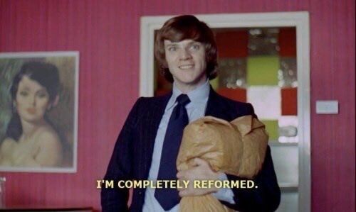 Peachmatcha1's tweet photo. Me after one unexpected ice cream sandwich ❤️ #aclockworkorange https://t.co/yPWQcbcOg6