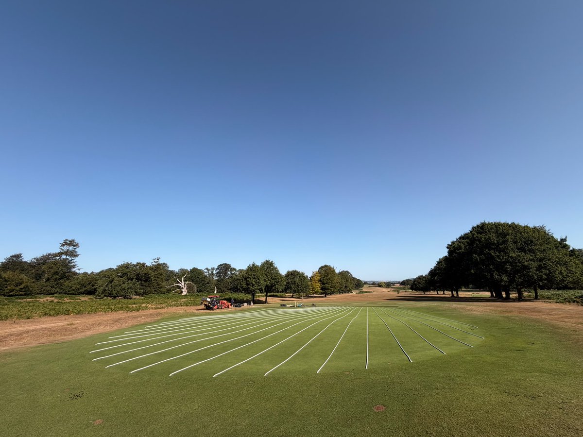 DjukeLtd's tweet photo. Last week, the Djuke team completed a fantastic project at @KnoleParkGC, installing @Hydrowick into three greens and one approach.

A big thank you to everyone at Knole Park Golf Club for choosing #Hydrowick. 👏🏻

#GolfCourseDrainage https://t.co/gRJPnXoX4c